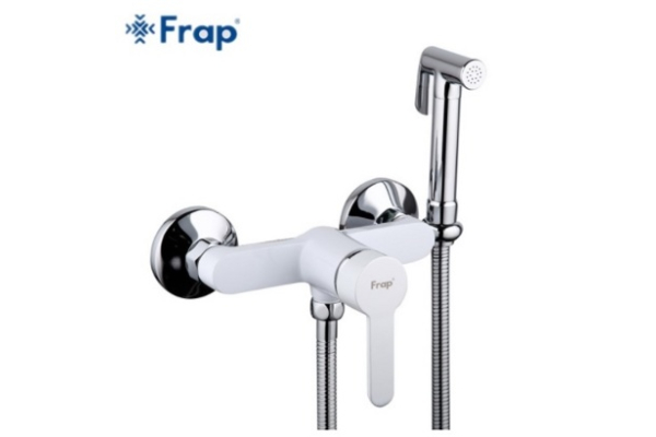 Гигиенический душ Frap с настенным смесителем ф 35 белый/хром, F2041-8 ...